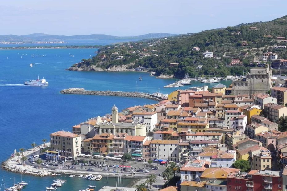 Veduta dall'alto di Porto Santo Stefano